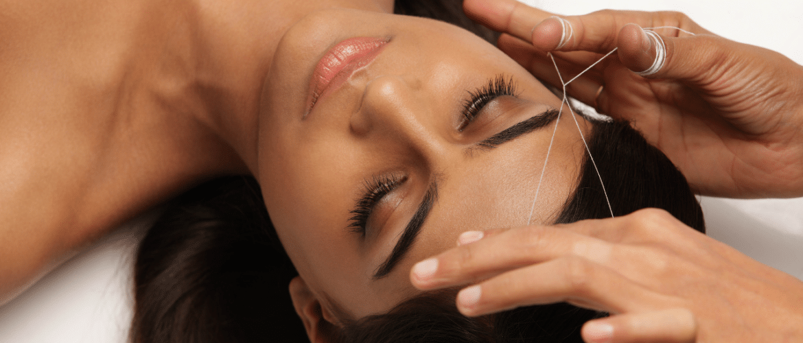 Brow threading and waxing